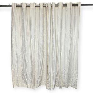 Pottery Barn Kids Pickstitch Curtain Red and Blue  44 x 63